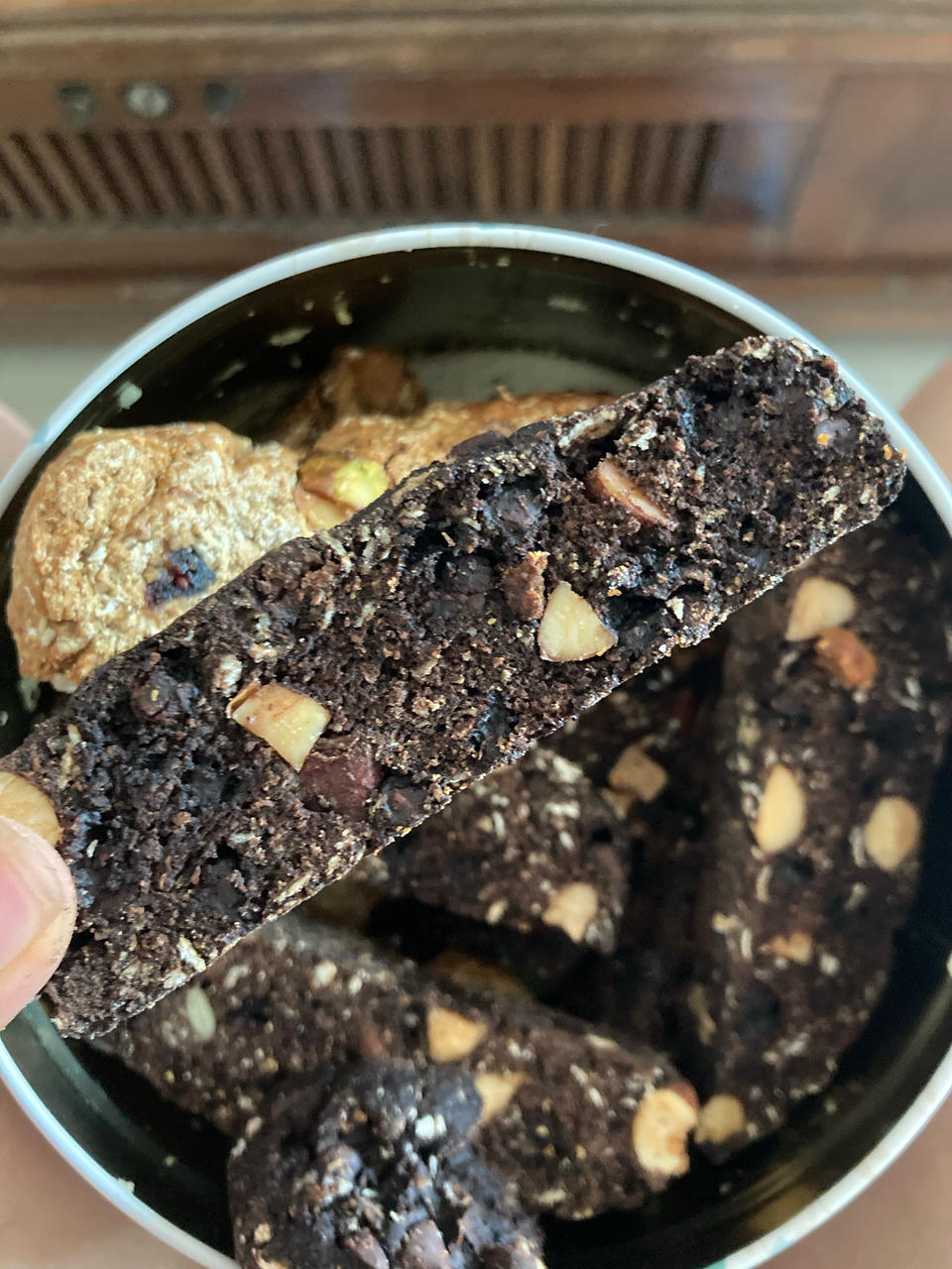 无油杏仁巧克力意式脆饼丨健康·零食（附7个意式脆饼成功要点）