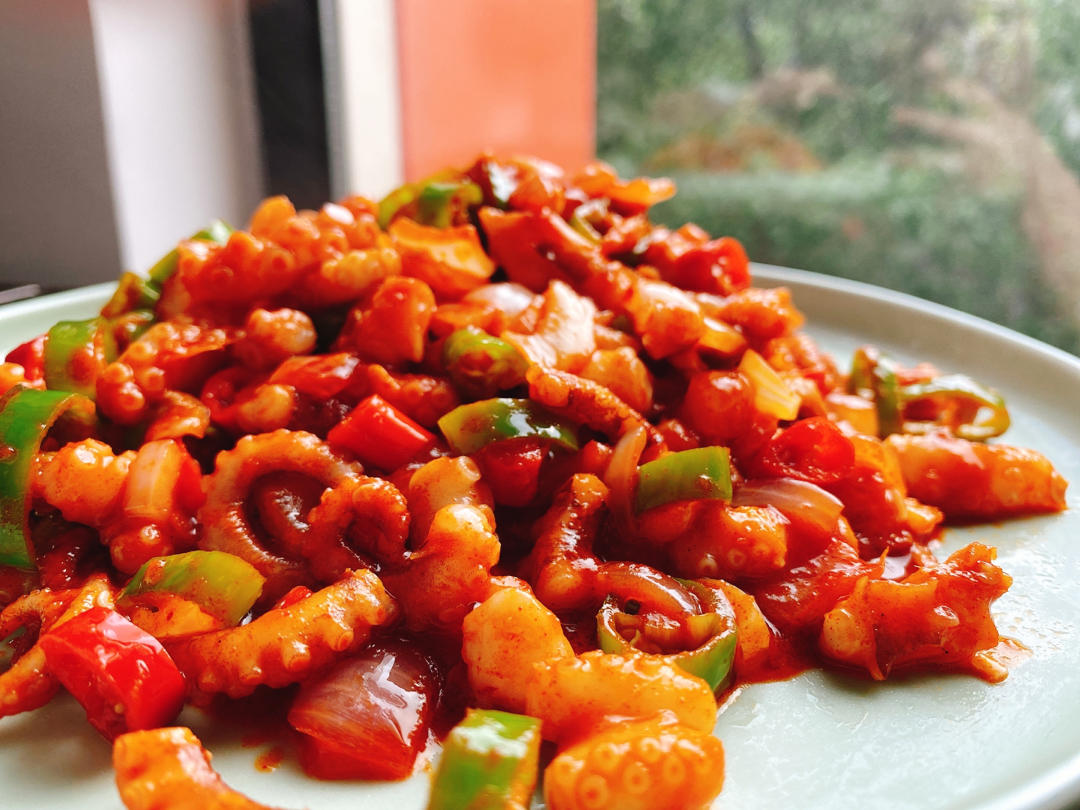 树胖_做的韩式辣炒章鱼(辣炒八爪鱼)