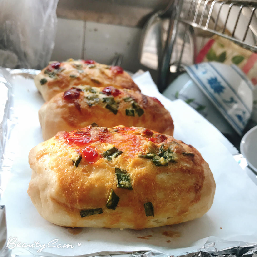 火腿肠早餐面包（一次发酵法）