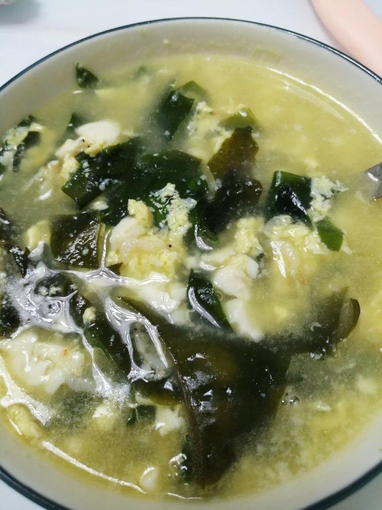 🌺裙带菜虾仁鸡蛋汤🌺味道好极了