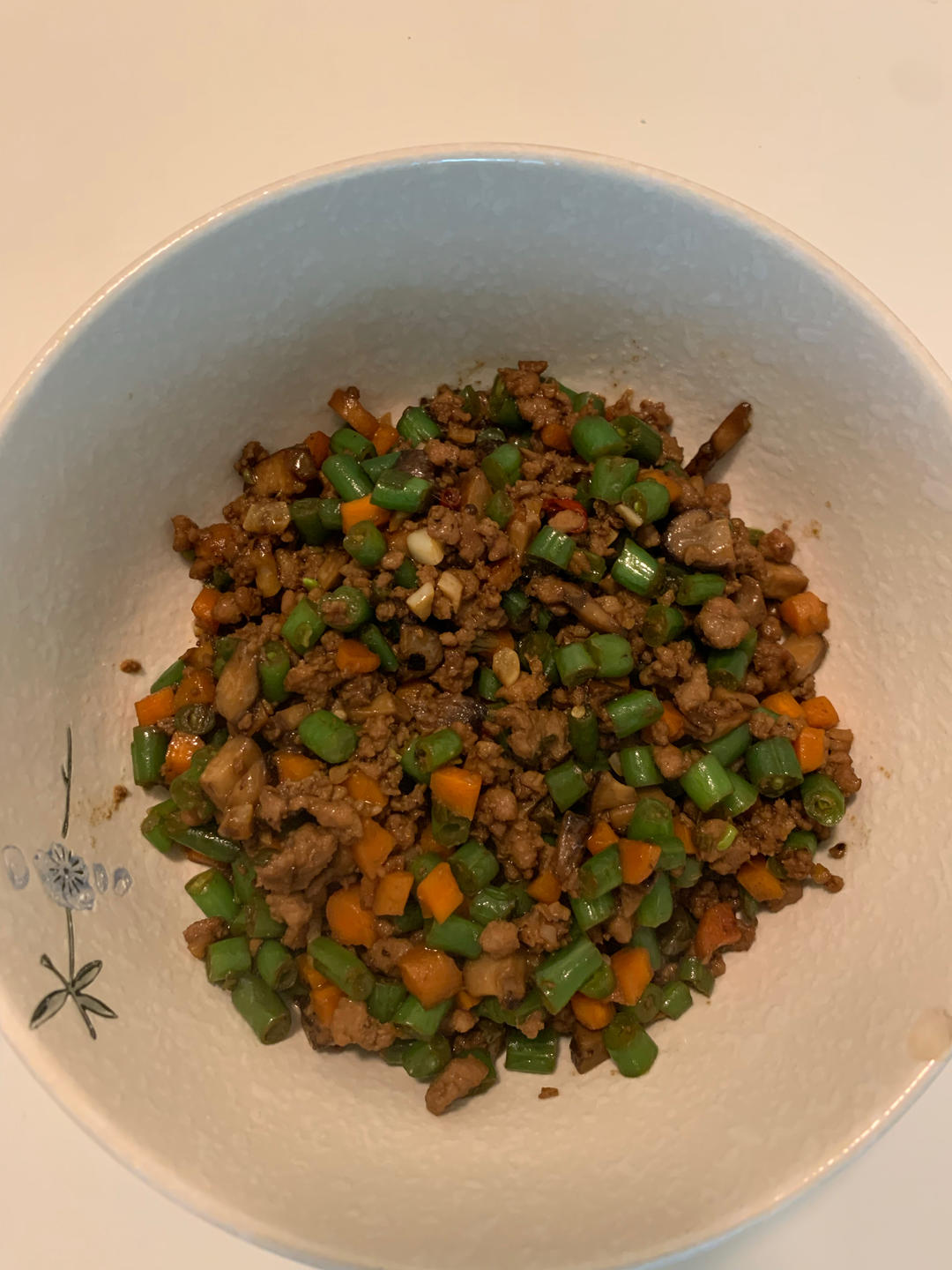 肉沫豆角下饭菜