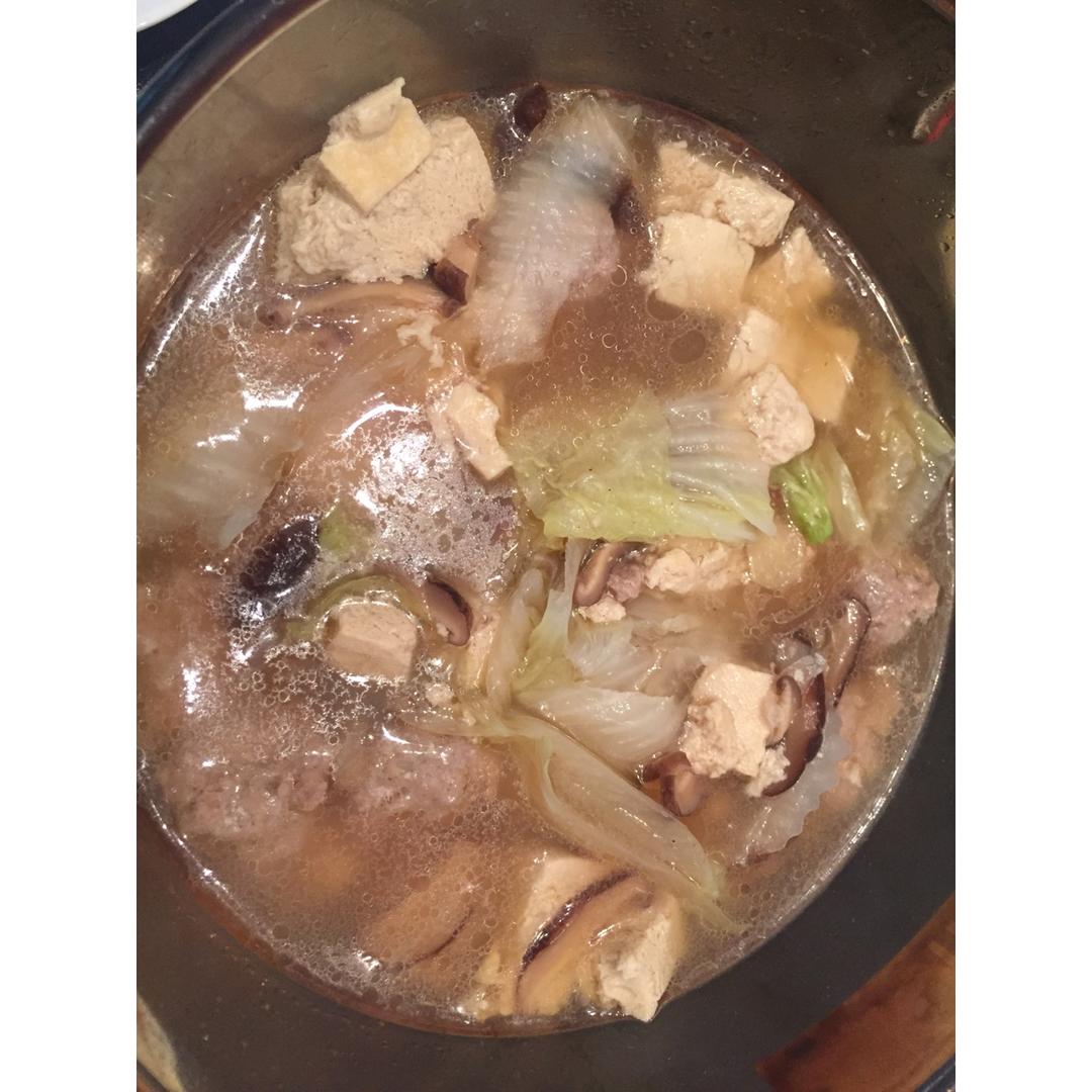 冻豆腐白菜汤
