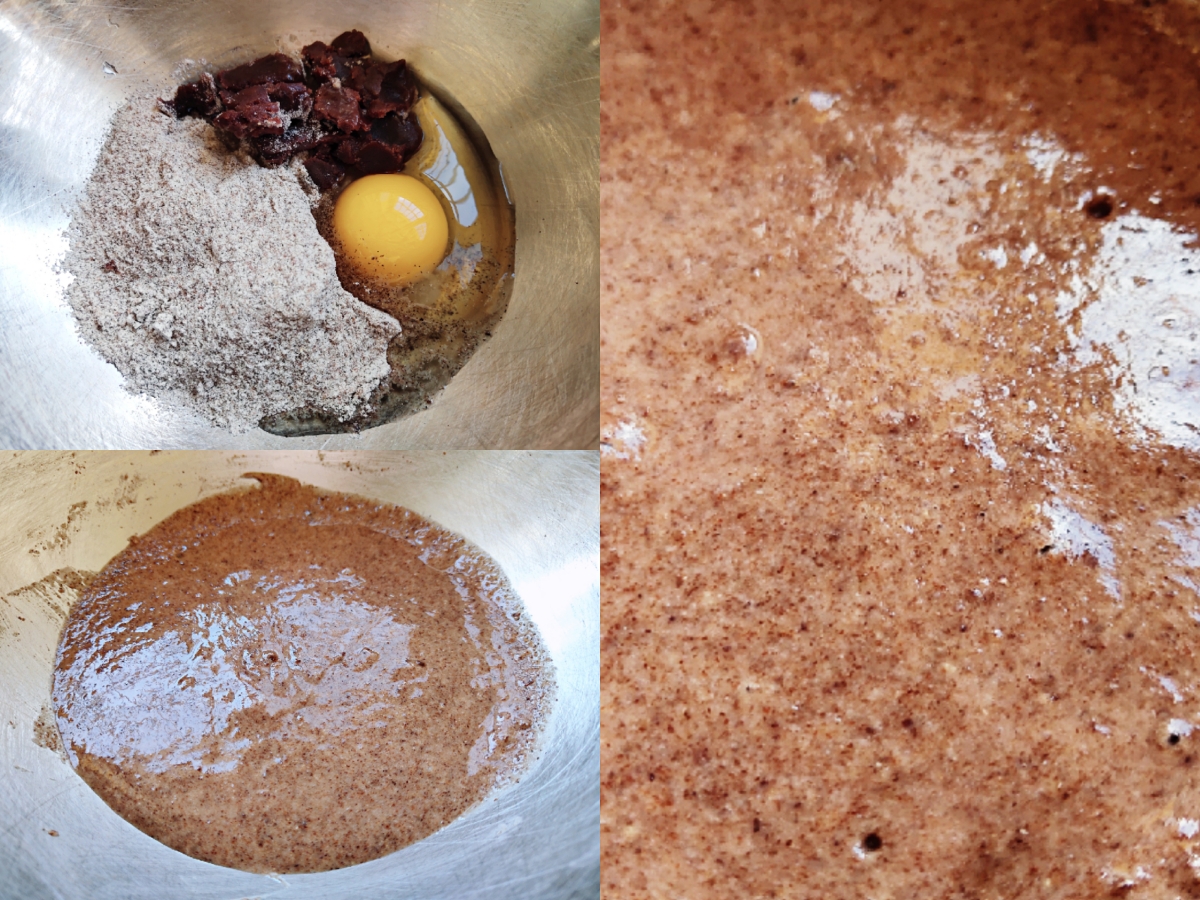 黑麦豆沙蒸糕的做法 步骤1