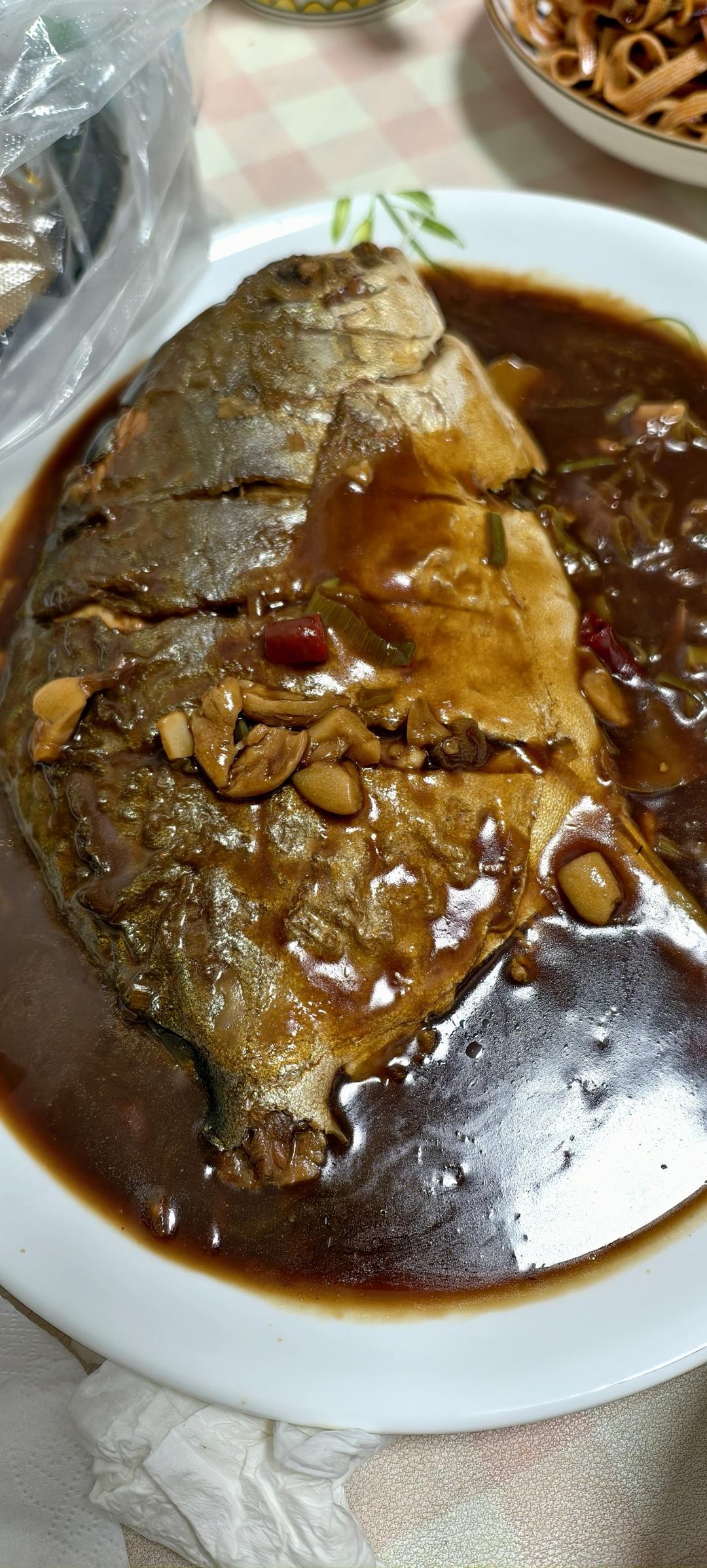 家常红烧鲳鱼