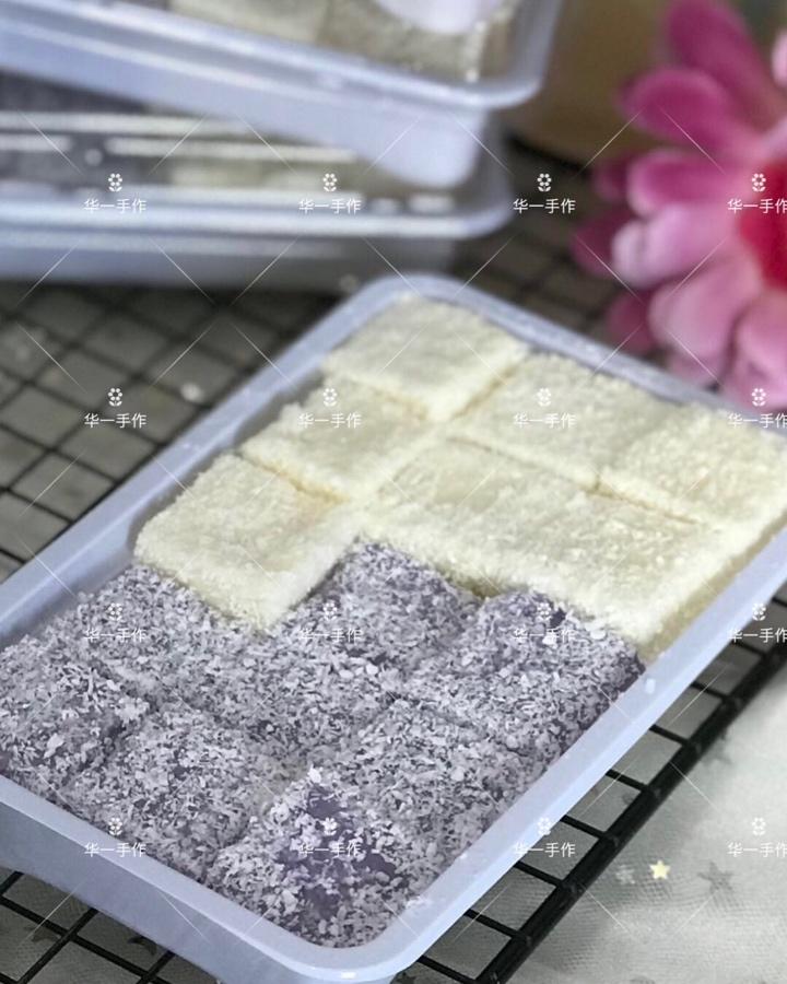 椰香紫薯小方