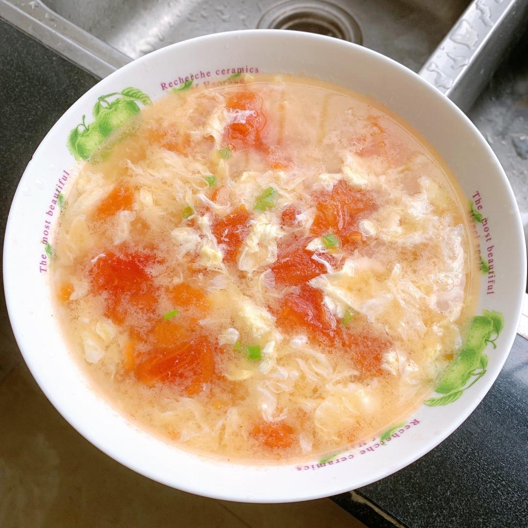 西红柿鸡蛋疙瘩汤