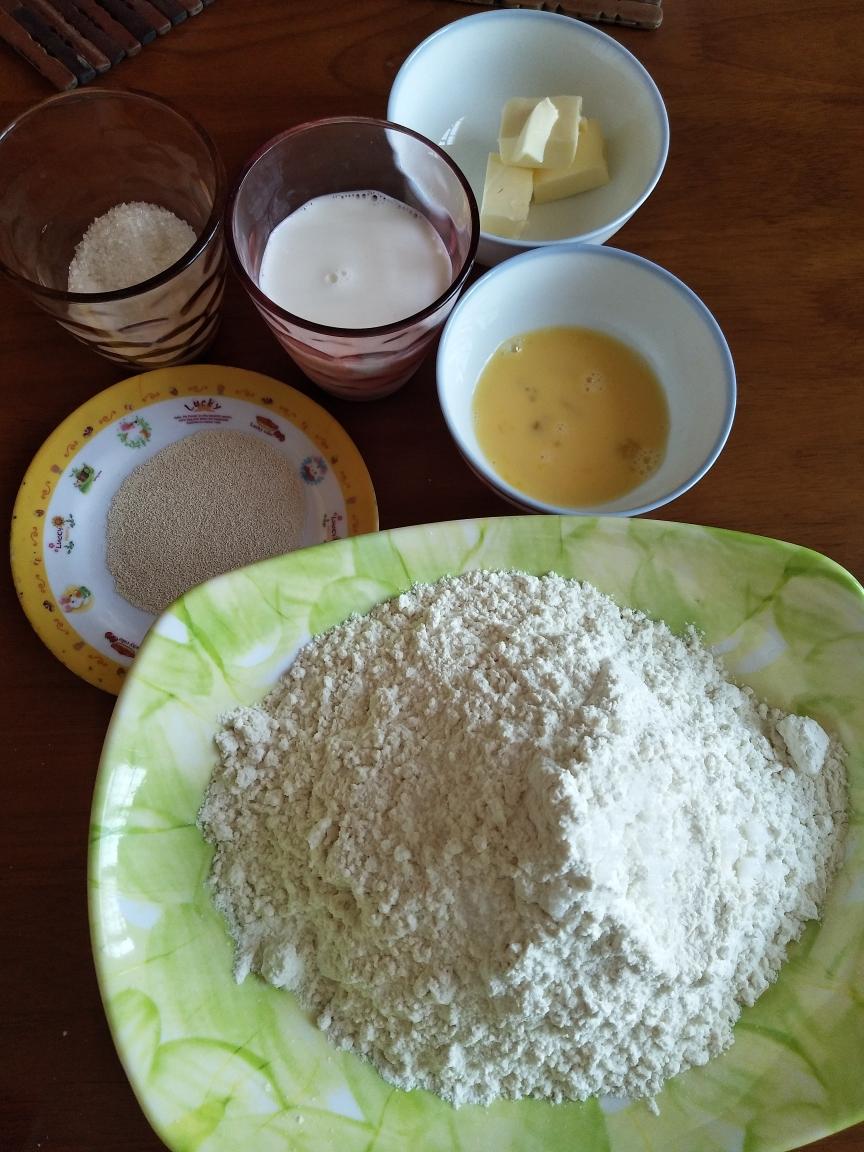 纯奶手撕吐司的做法 步骤1