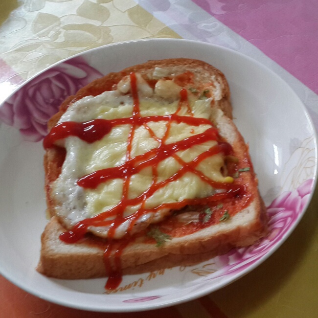 微波炉吐司披萨