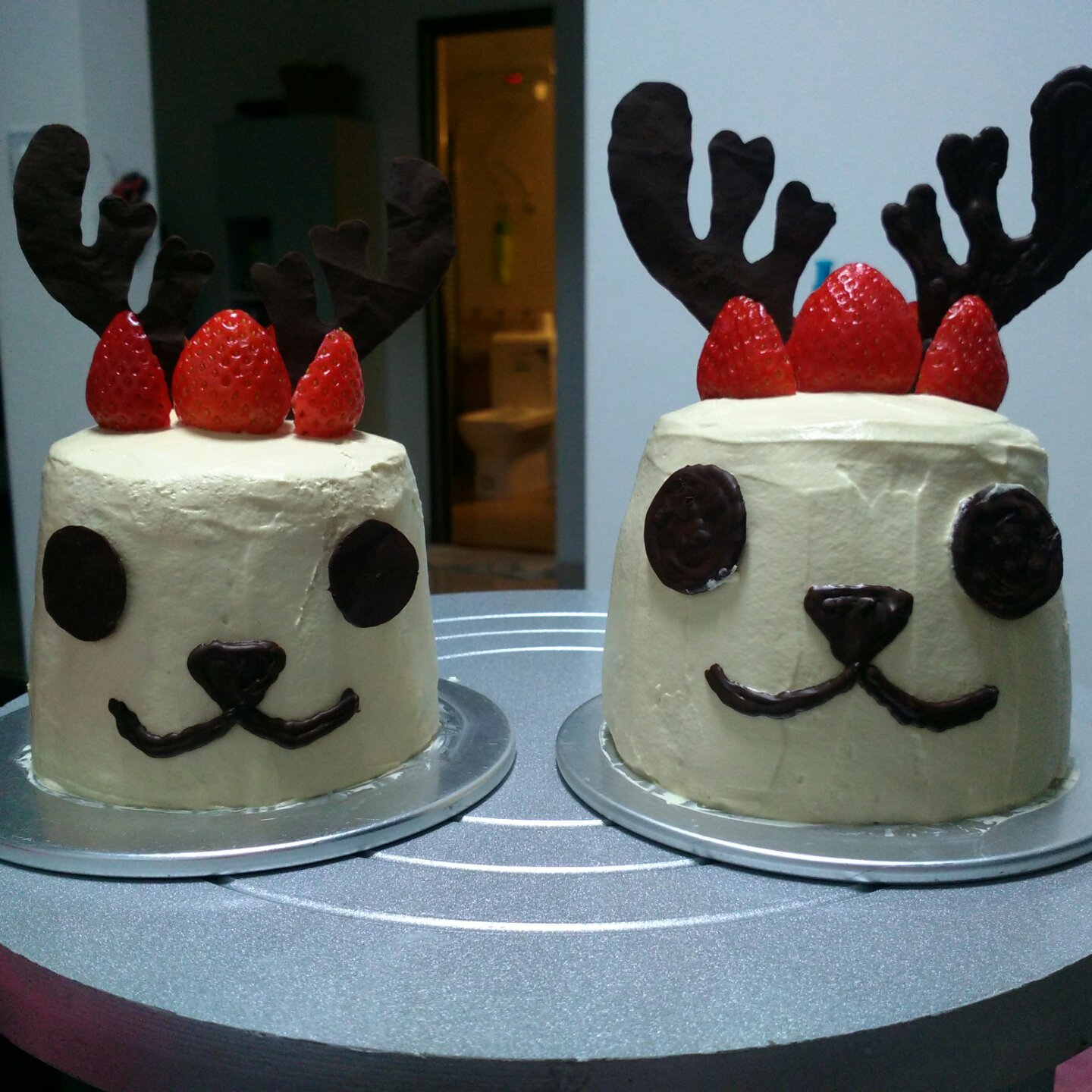 圣诞节-萌萌哒小麋鹿蛋糕