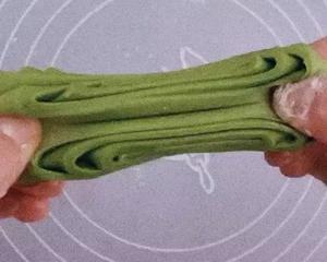 菠菜汁花卷(一次发酵 可甜可咸 )附两种花卷整形视频的做法 步骤9