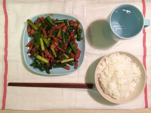 蒜薹炒肉丝