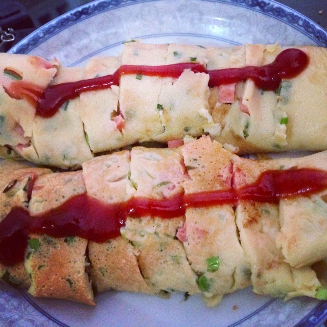 葱花鸡蛋饼