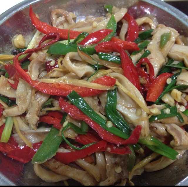 辣椒炒肚丝
