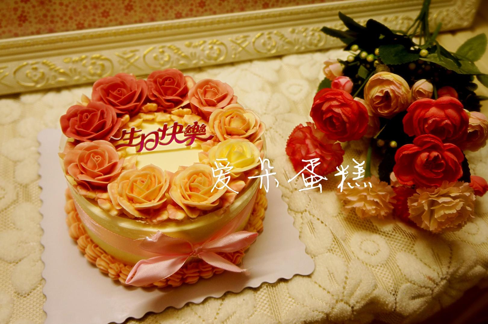 玫瑰花环蛋糕
