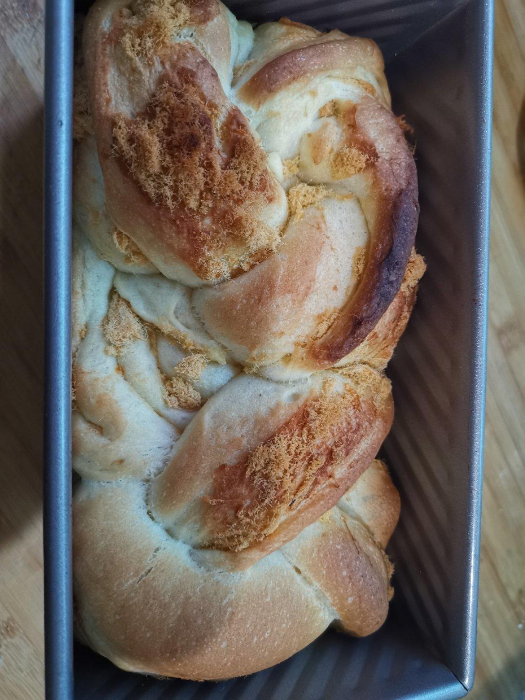 香葱肉松手撕吐司