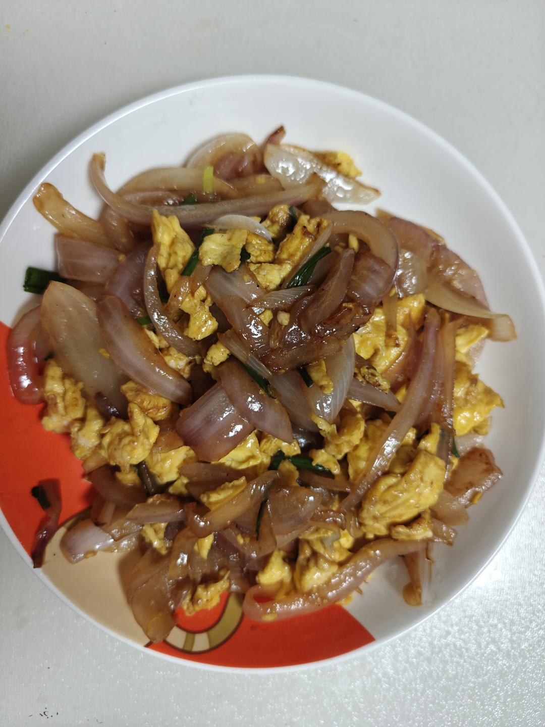 降压防癌的好食材  洋葱炒鸡蛋