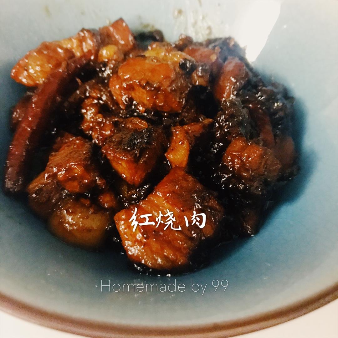 吃着碗里望着锅里的红烧肉
