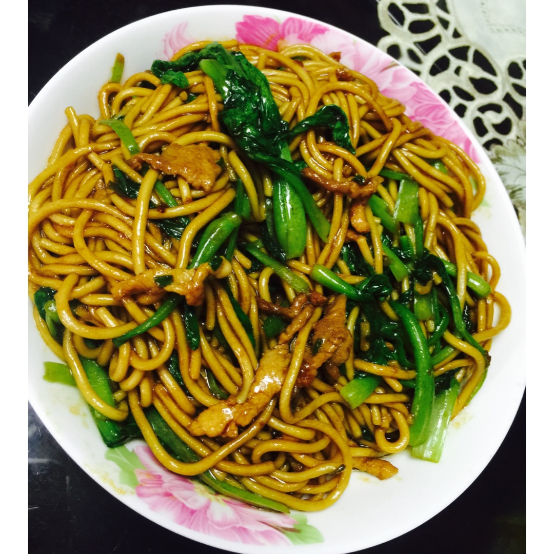 feiyate做的青菜炒面