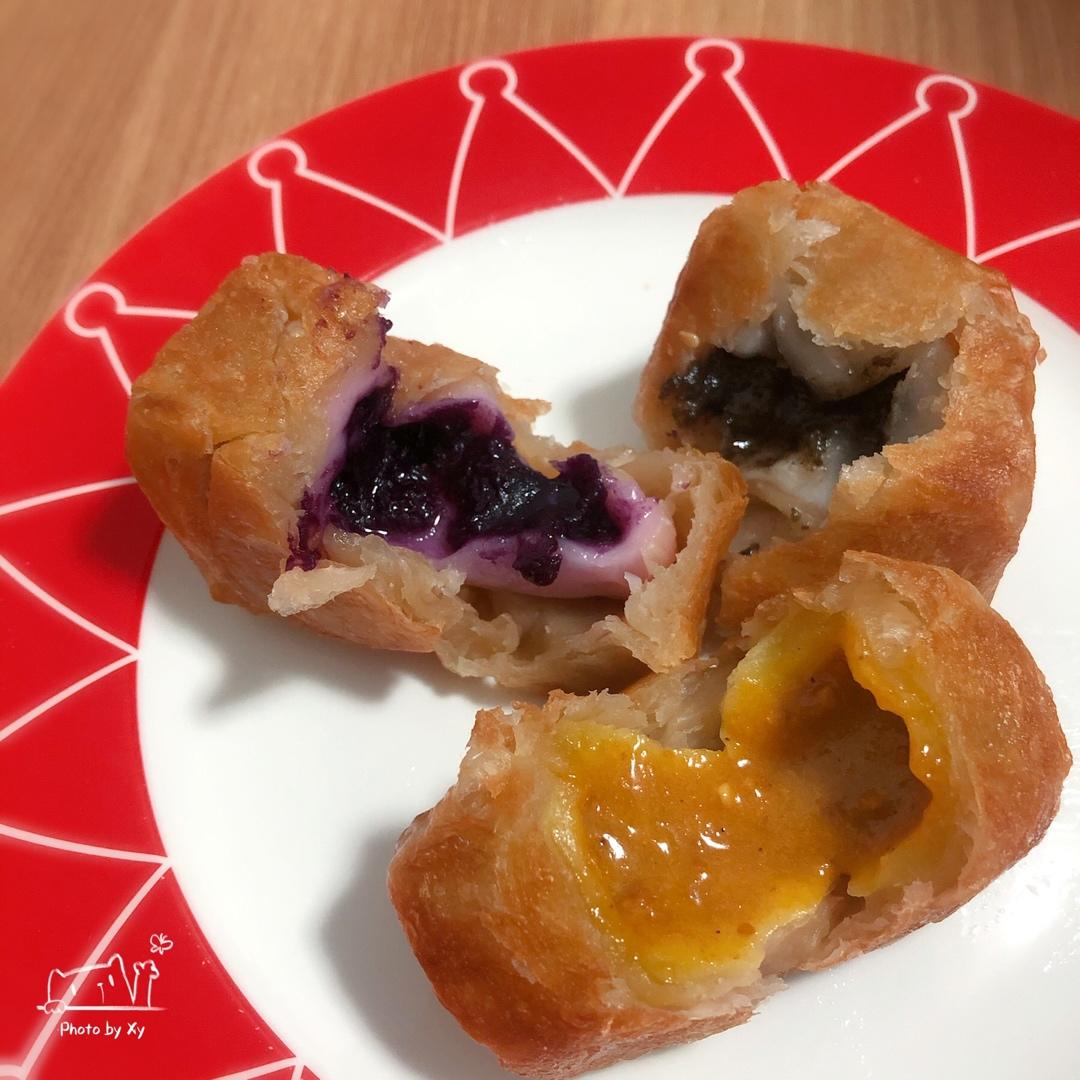 汤圆新吃法：汤圆黑芝麻糕