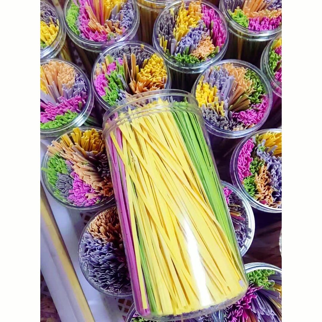 自制彩色手工面条/挂面