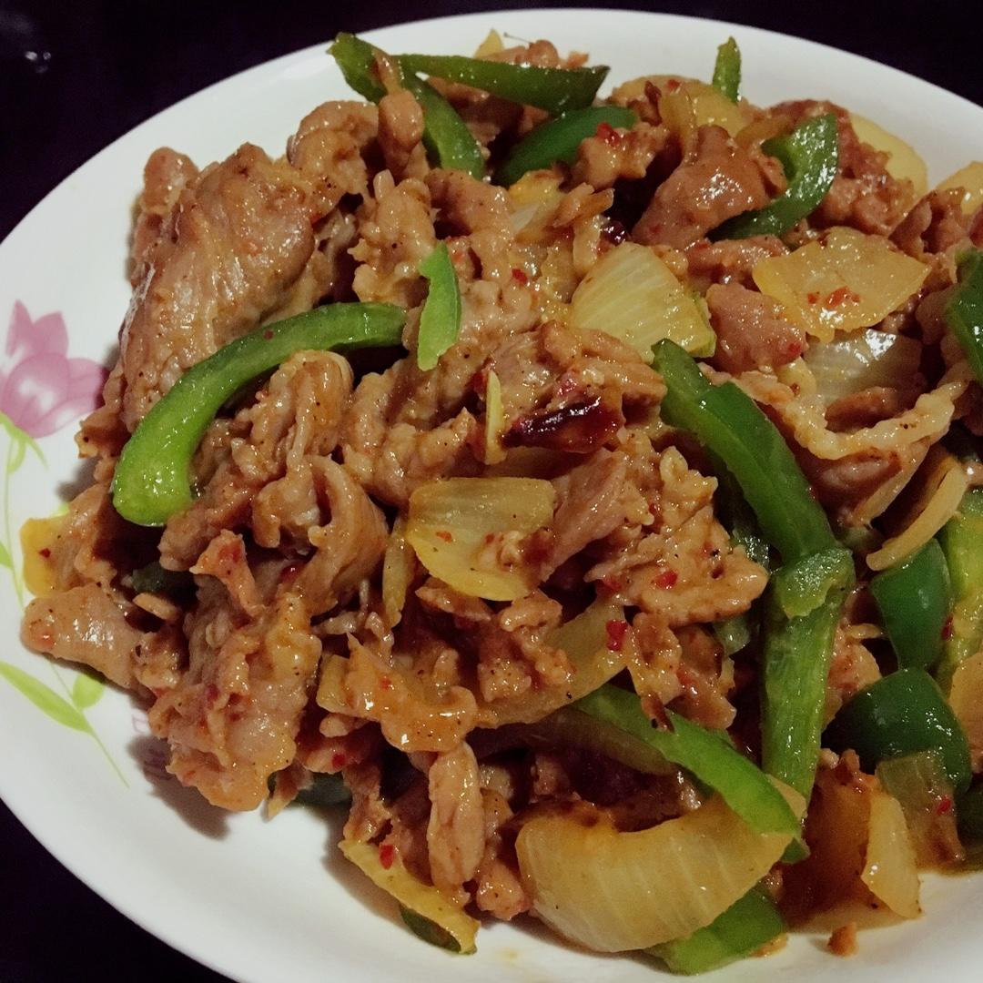 青椒炒肉片