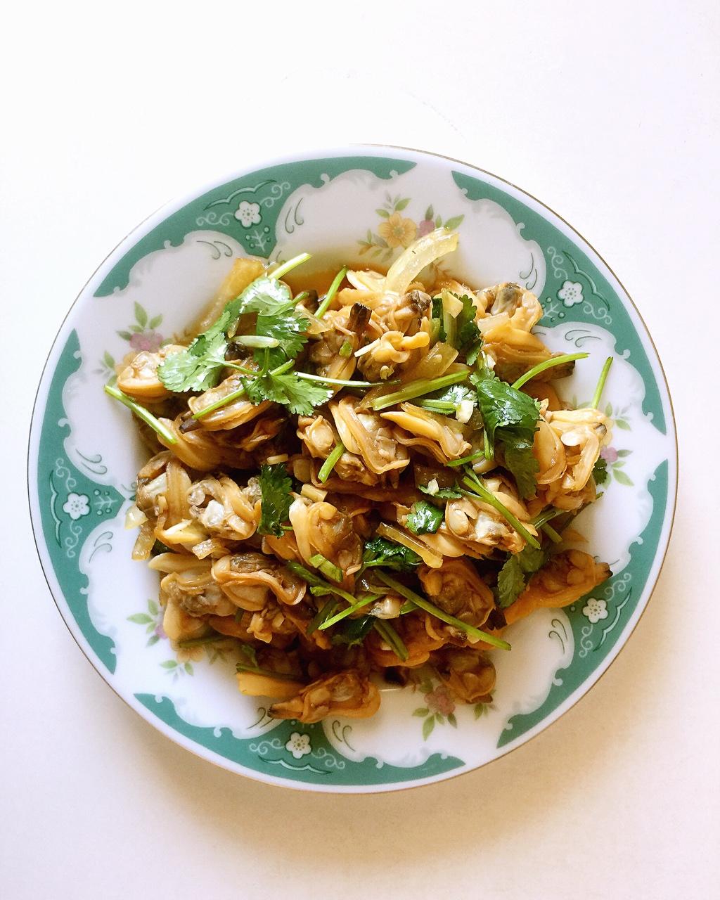 2018的心若止水做的凉拌蚬子肉