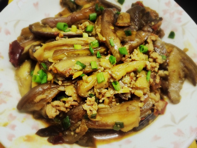酱爆肉末茄子