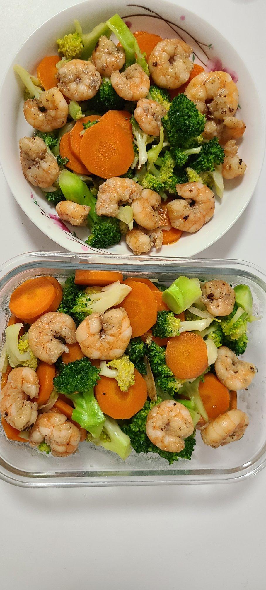 蚝油西兰花胡萝卜