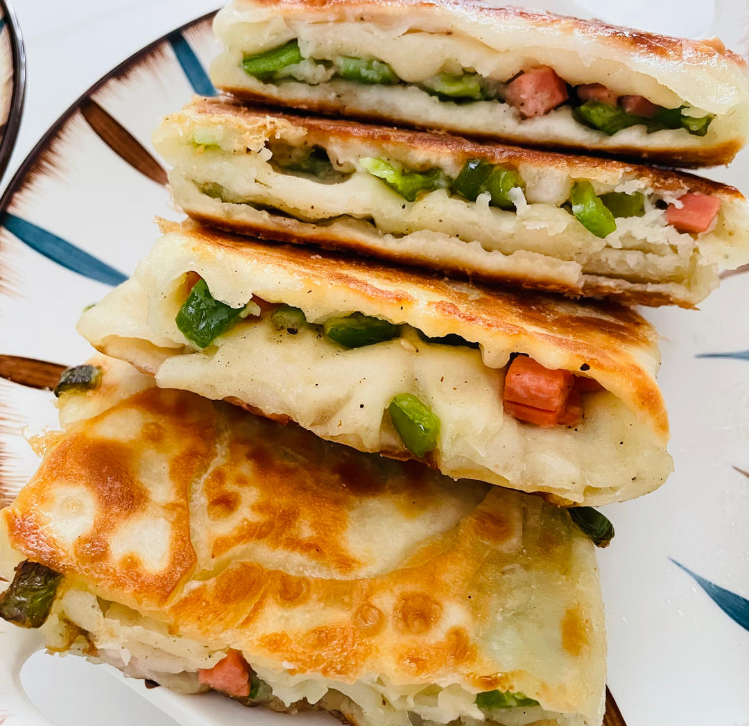 青椒火腿饼【宝宝辅食】