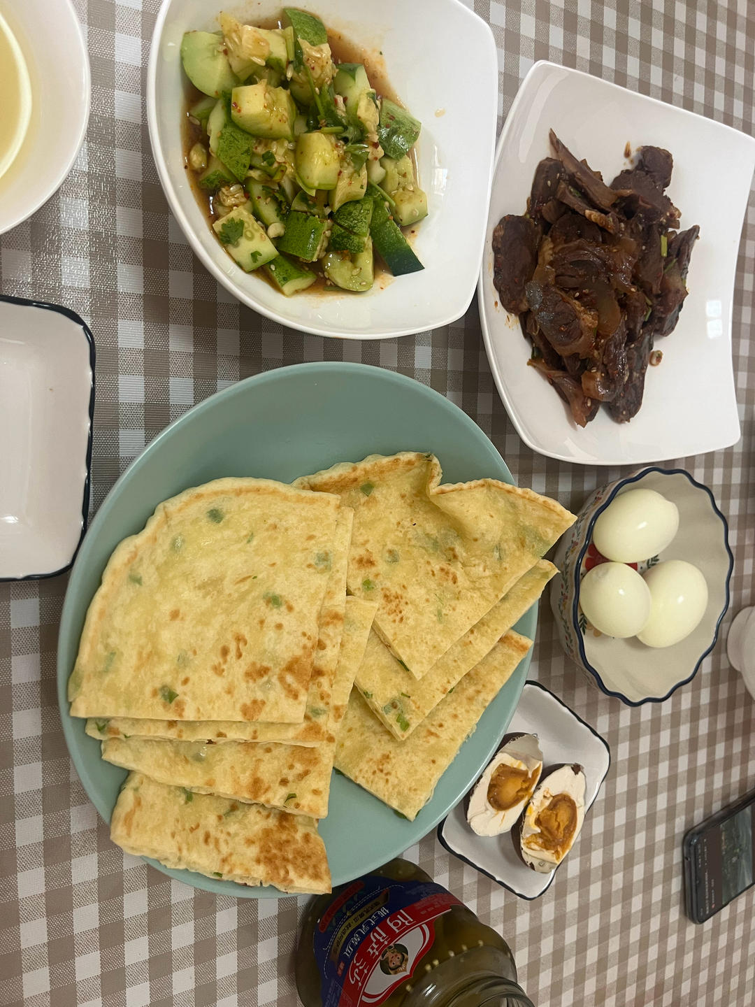 鸡蛋葱油饼