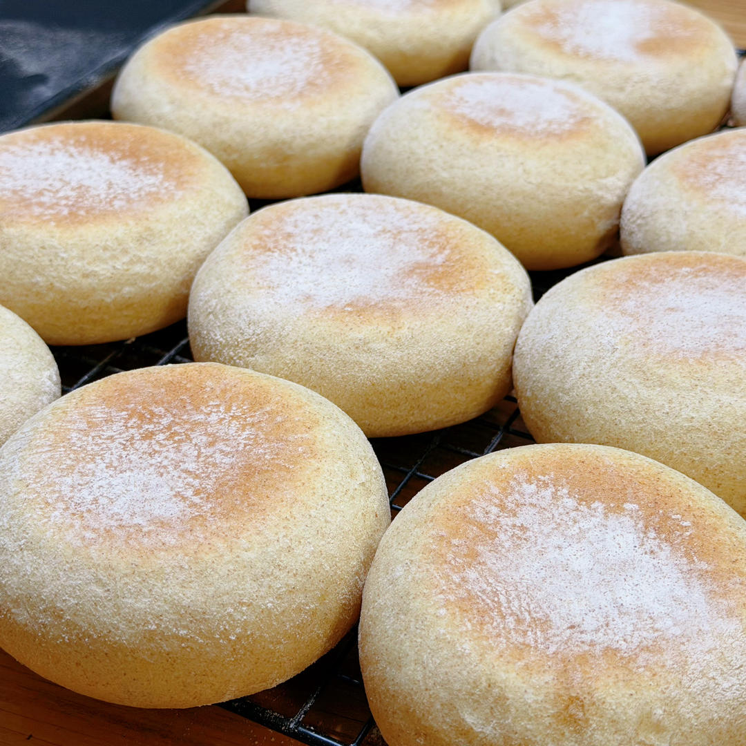 无糖无油全麦麦芬/简单好做好吃/一次发酵