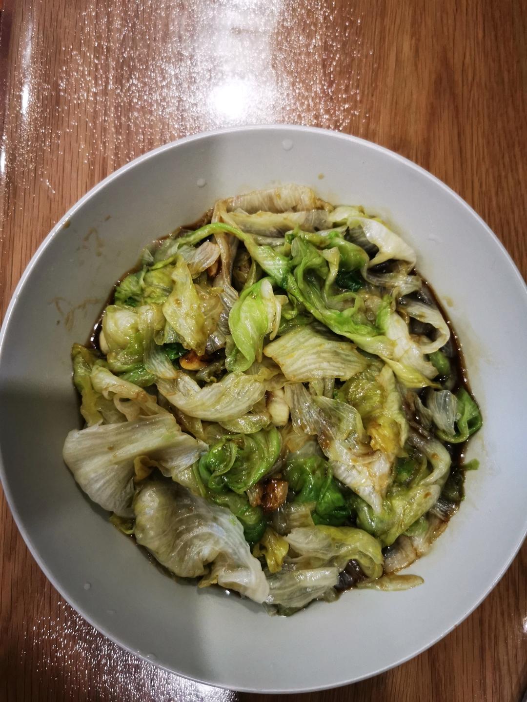 白灼西生菜