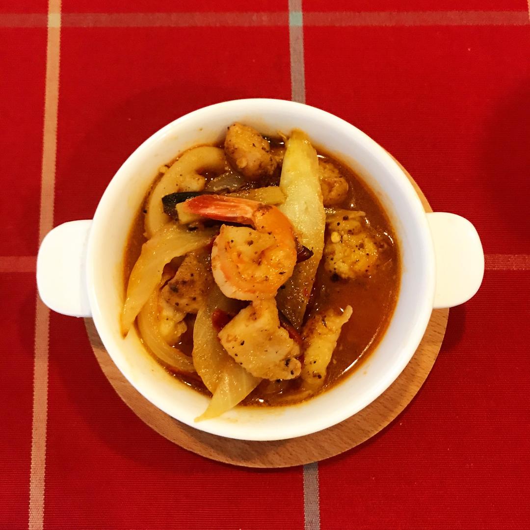 家常番茄海鲜汤