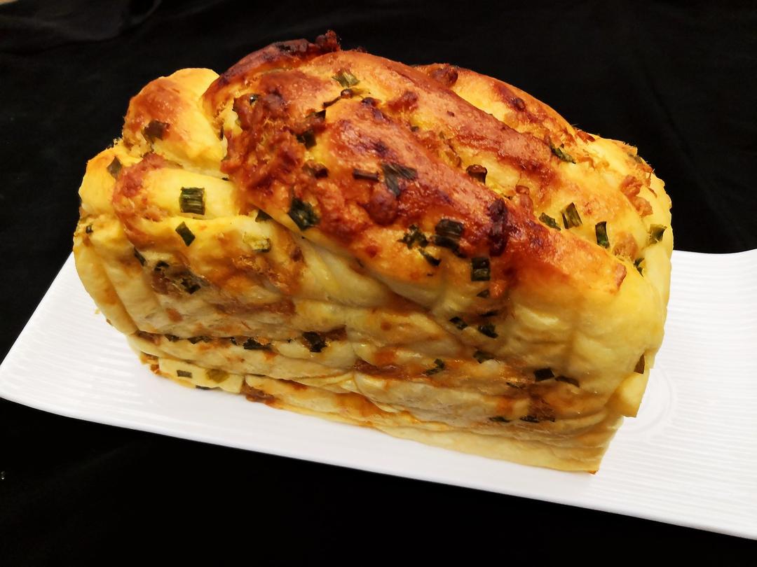 香葱肉松手撕吐司
