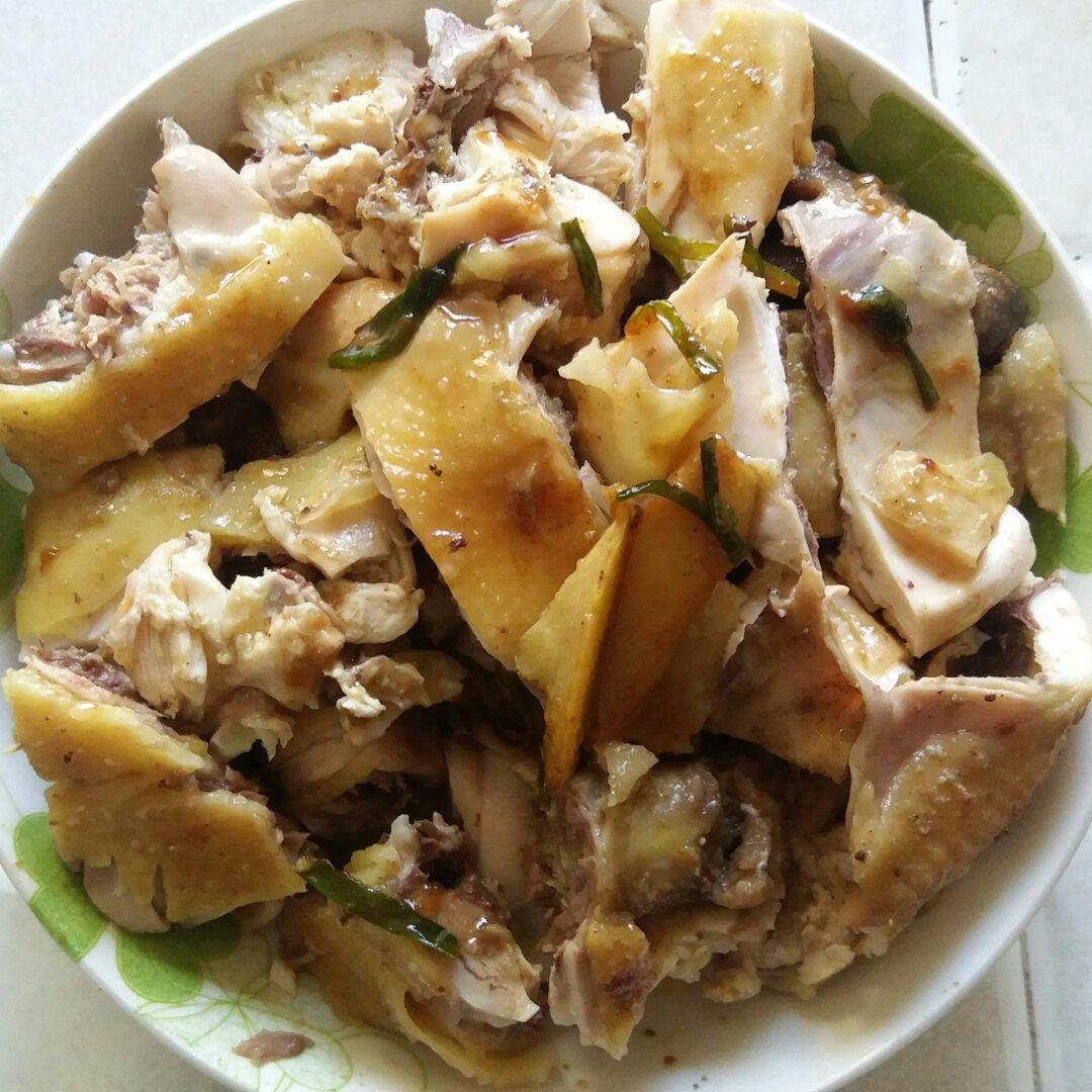 电饭锅简易版：盐焗手撕鸡