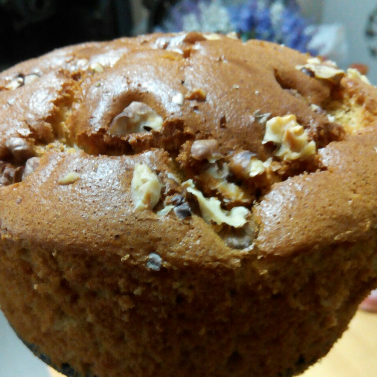 无油版黑糖干果脆皮蛋糕～健康好吃