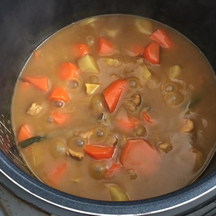 土豆鸡肉咖喱（加入红薯）