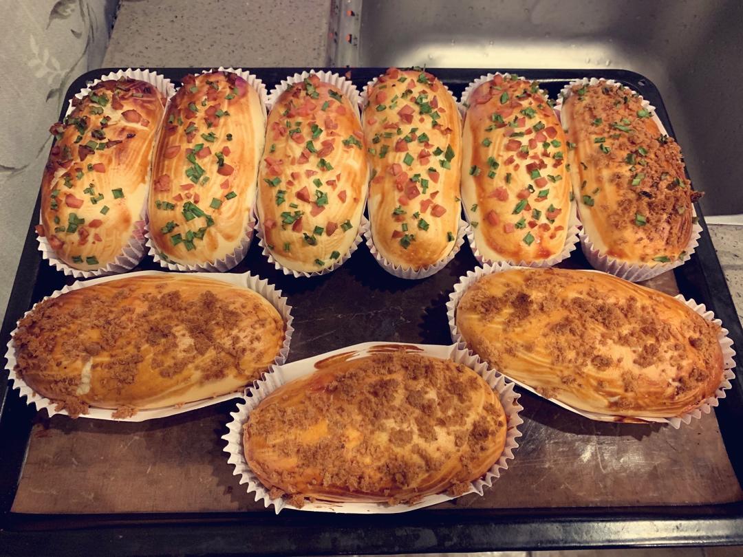 香葱火腿肉松面包