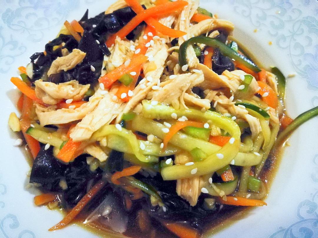 减脂健身｜凉拌手撕鸡丝（香辣&麻油版）