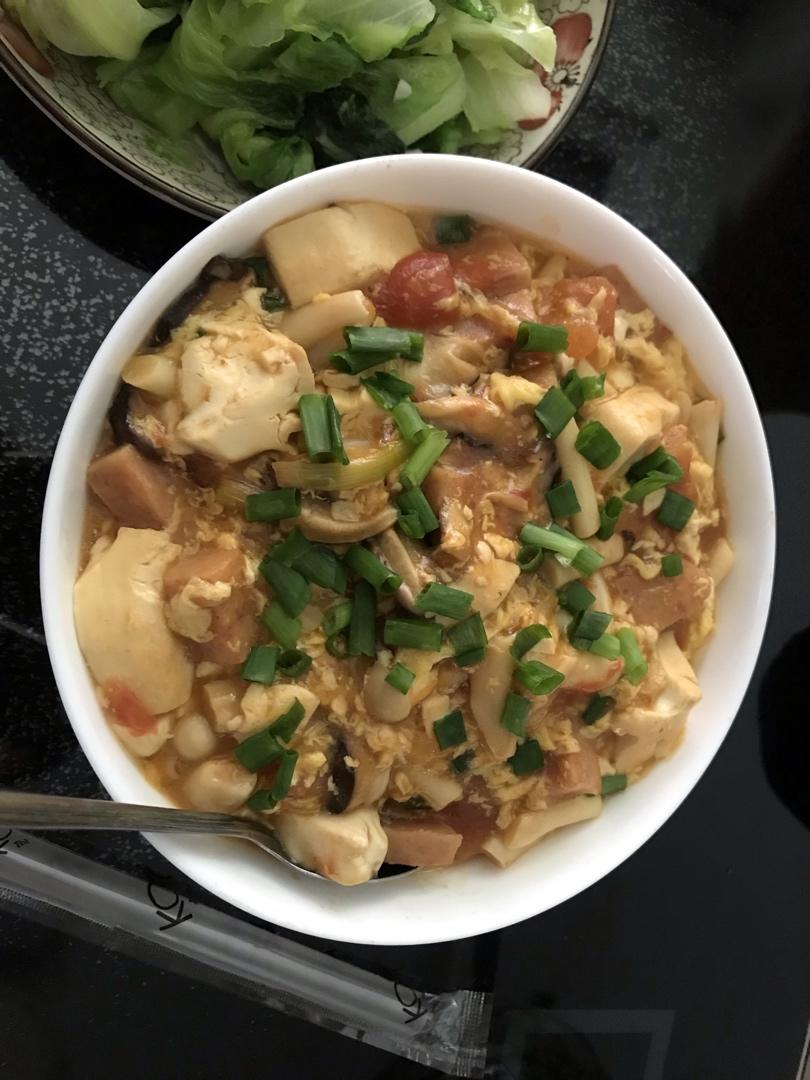 减肥食谱【水晶豆腐羹】手残党也会