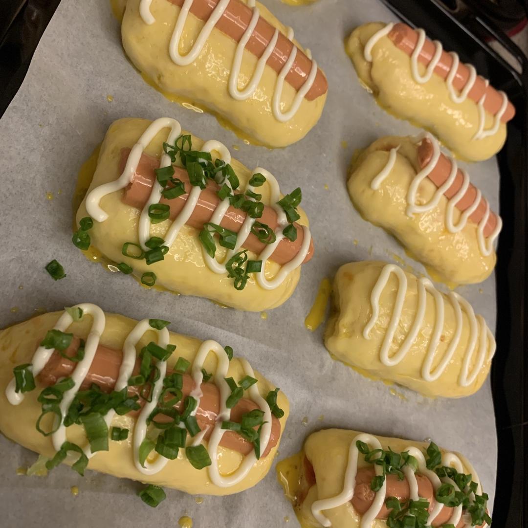 香葱火腿肉松面包