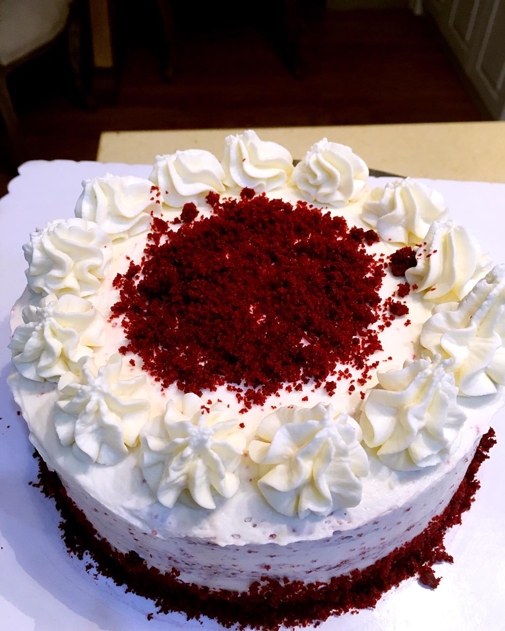 手机用户7795_de6w做的6寸红丝绒蛋糕(美国传统配方)