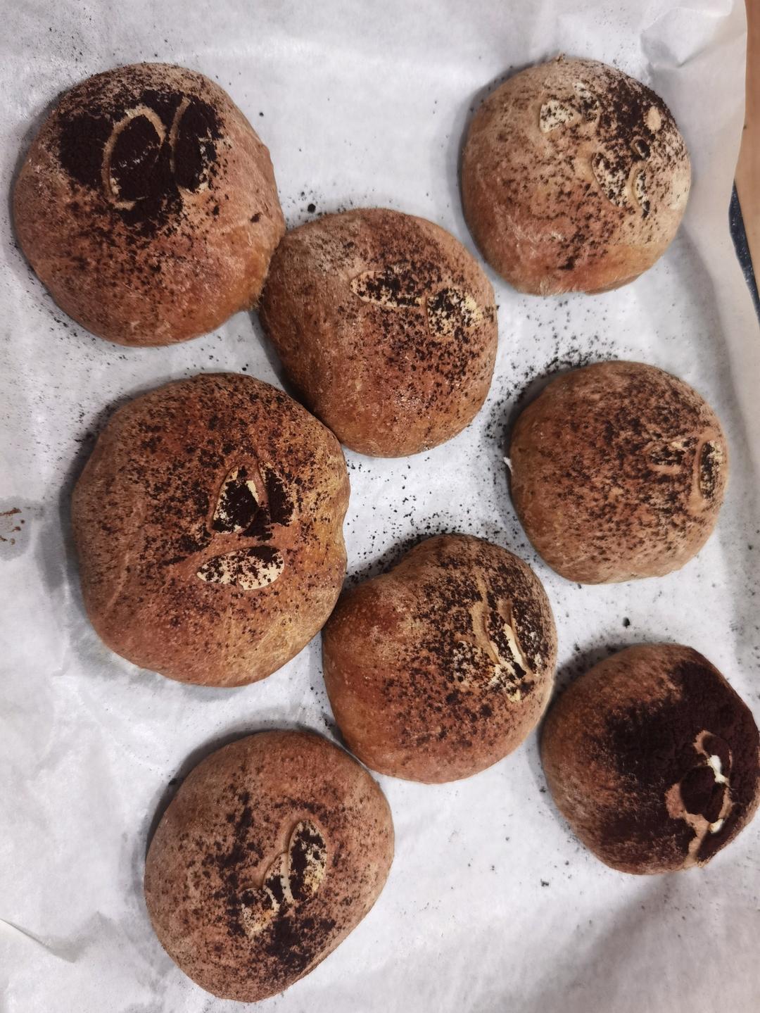 香软的咖啡面包