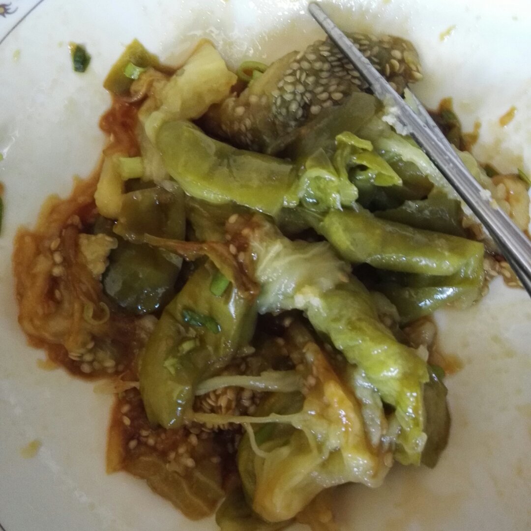 wanna酱做的清蒸绿茄子