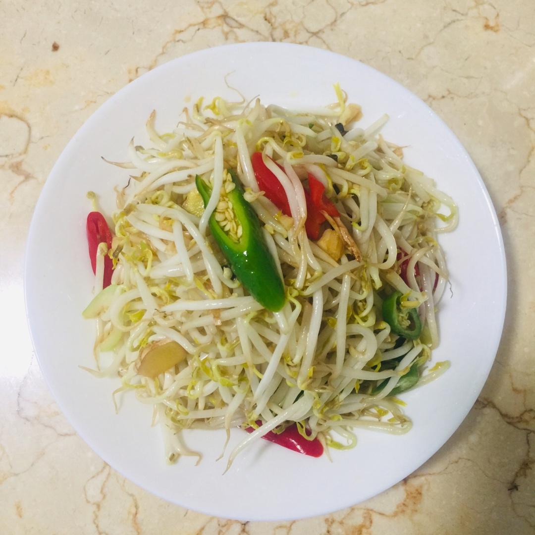 炝爽脆豆芽