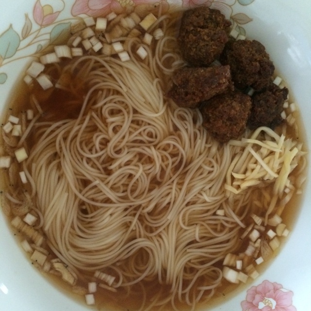 小葱麻油酱油面