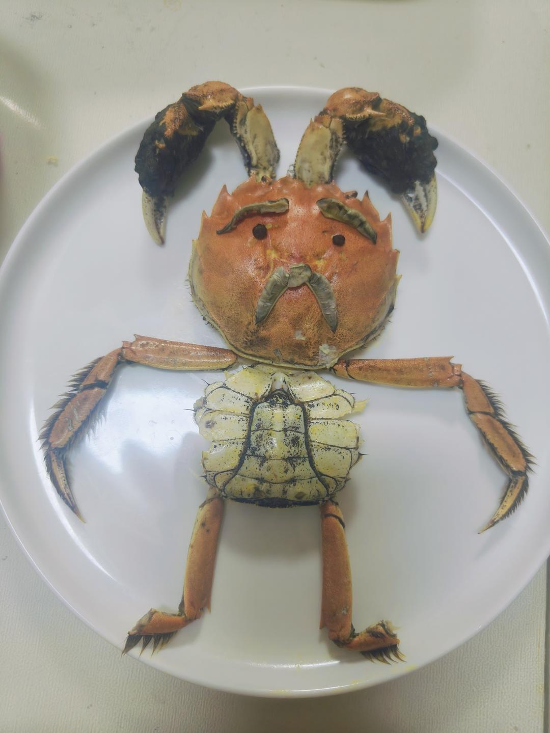 清蒸大闸蟹的快乐～摆盘造型～