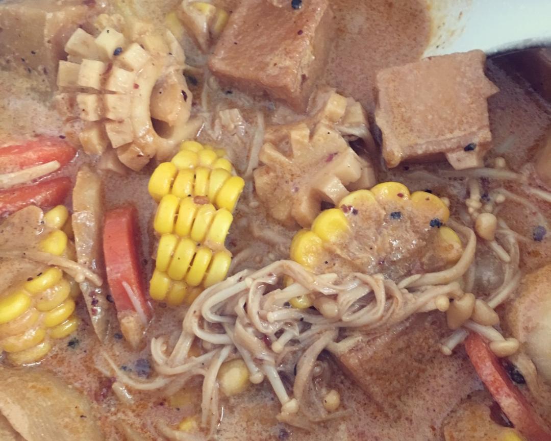 超级好吃的牛奶麻辣烫