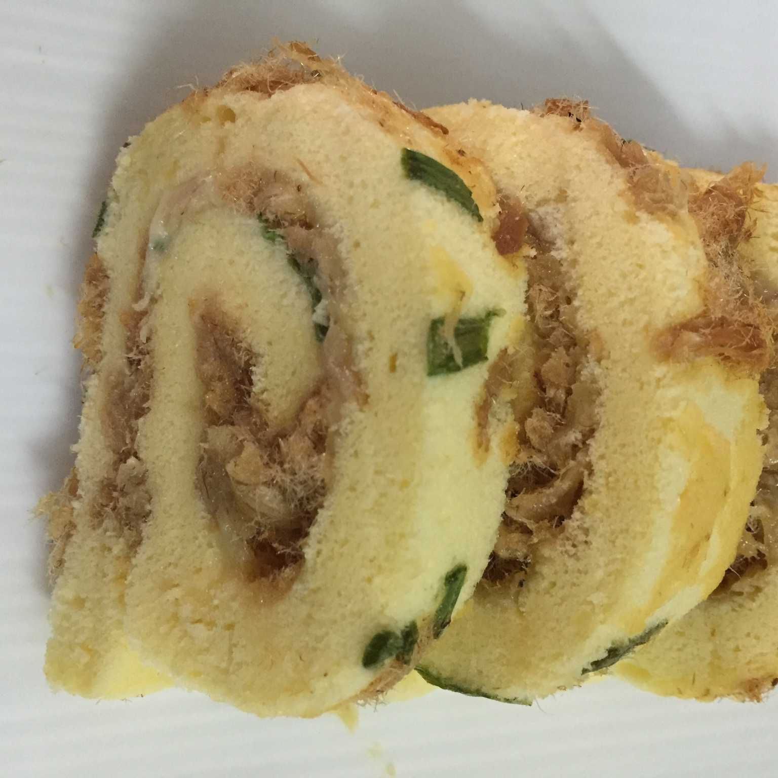 香葱肉松蛋糕卷