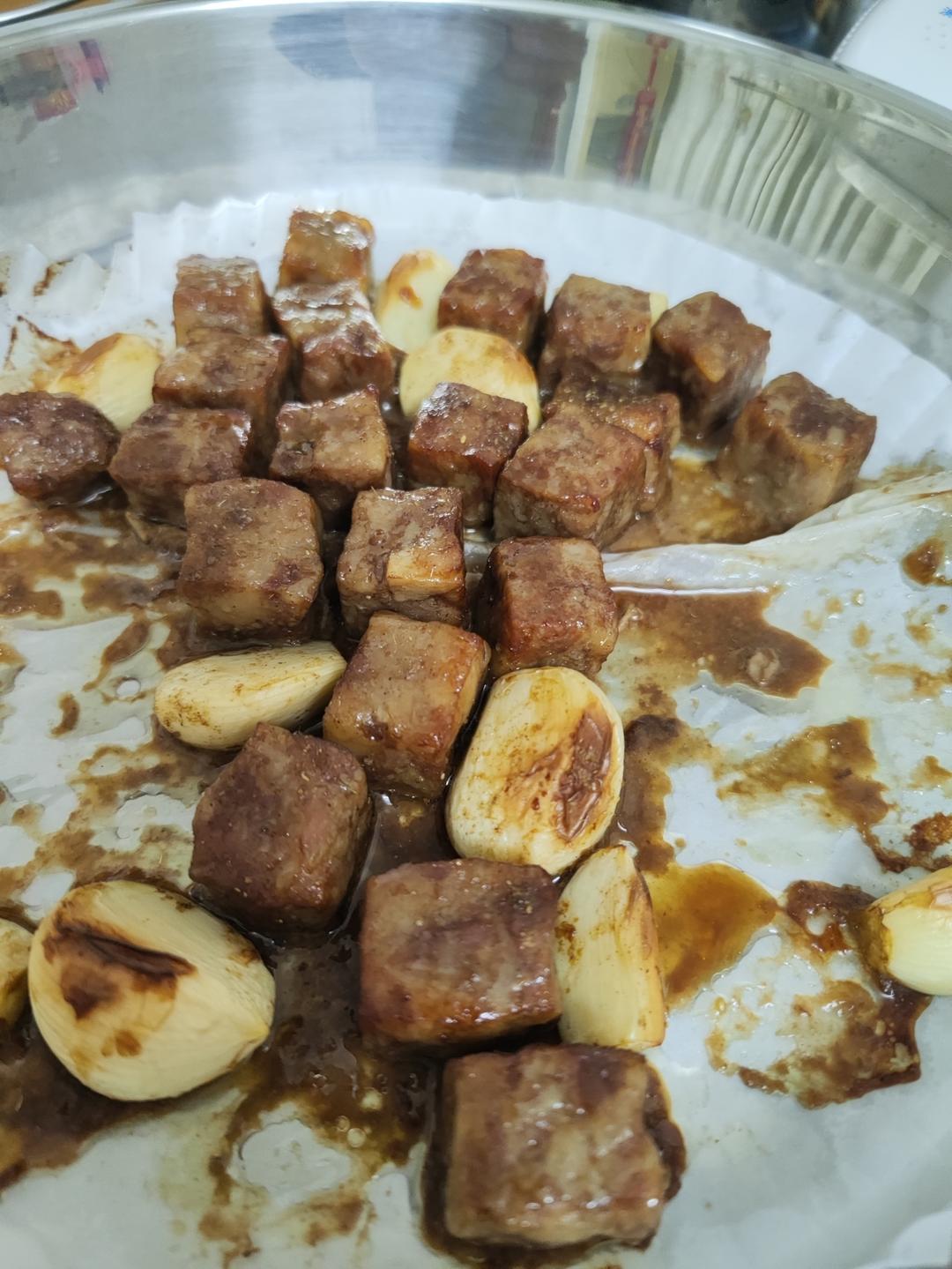 蒜香牛肉粒 空气炸锅版